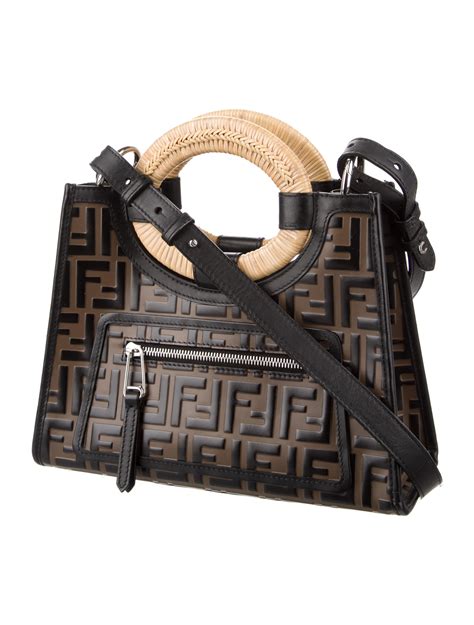 fendi zucca tote small|fendi zucca shopper.